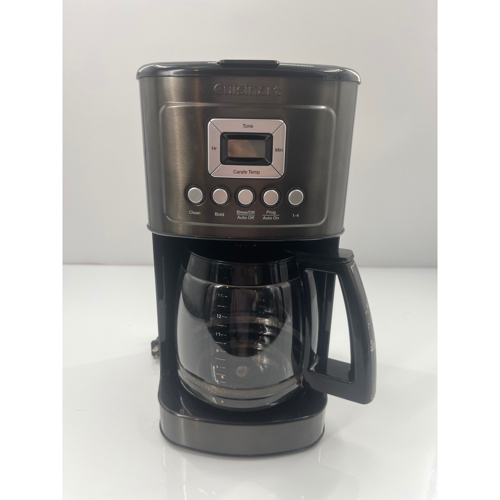 Cuisinart 14 Cup Programmable Coffeemaker Black Gunmetal Grey DCC-3200P1